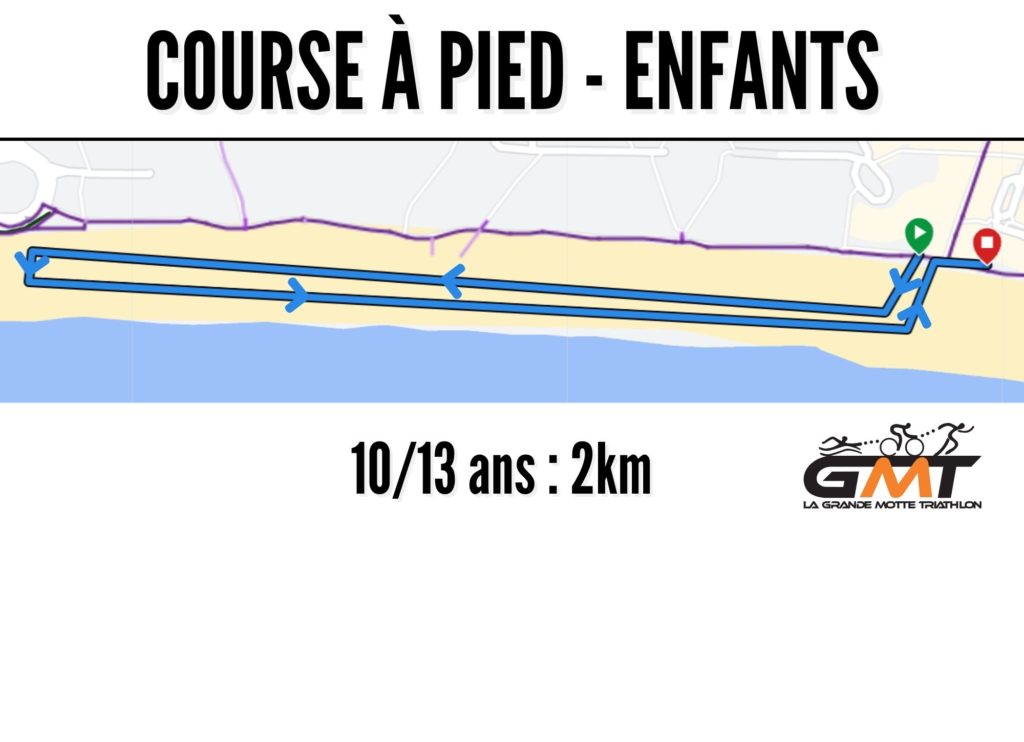 10/13ans : 2km